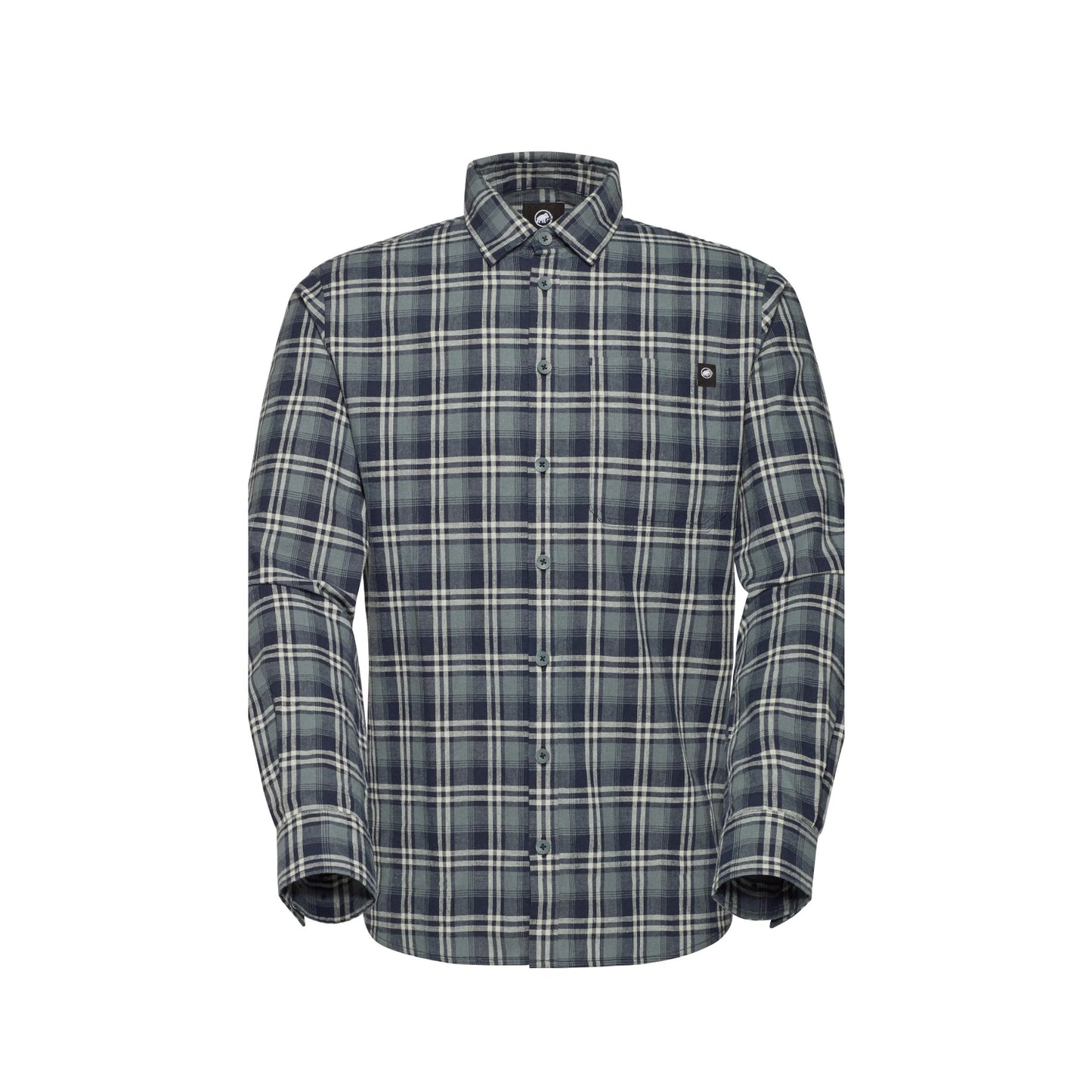 Рубашка мужская Mammut Trovat Summer Longsleeve Shirt Marine/Strata