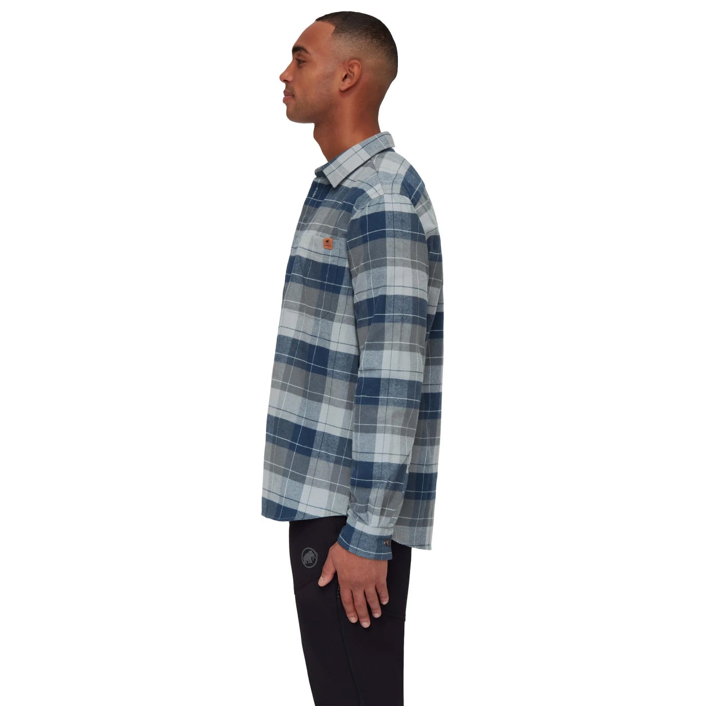 Рубашка мужская Mammut Trovat Longsleeve Shirt Steel/Marine