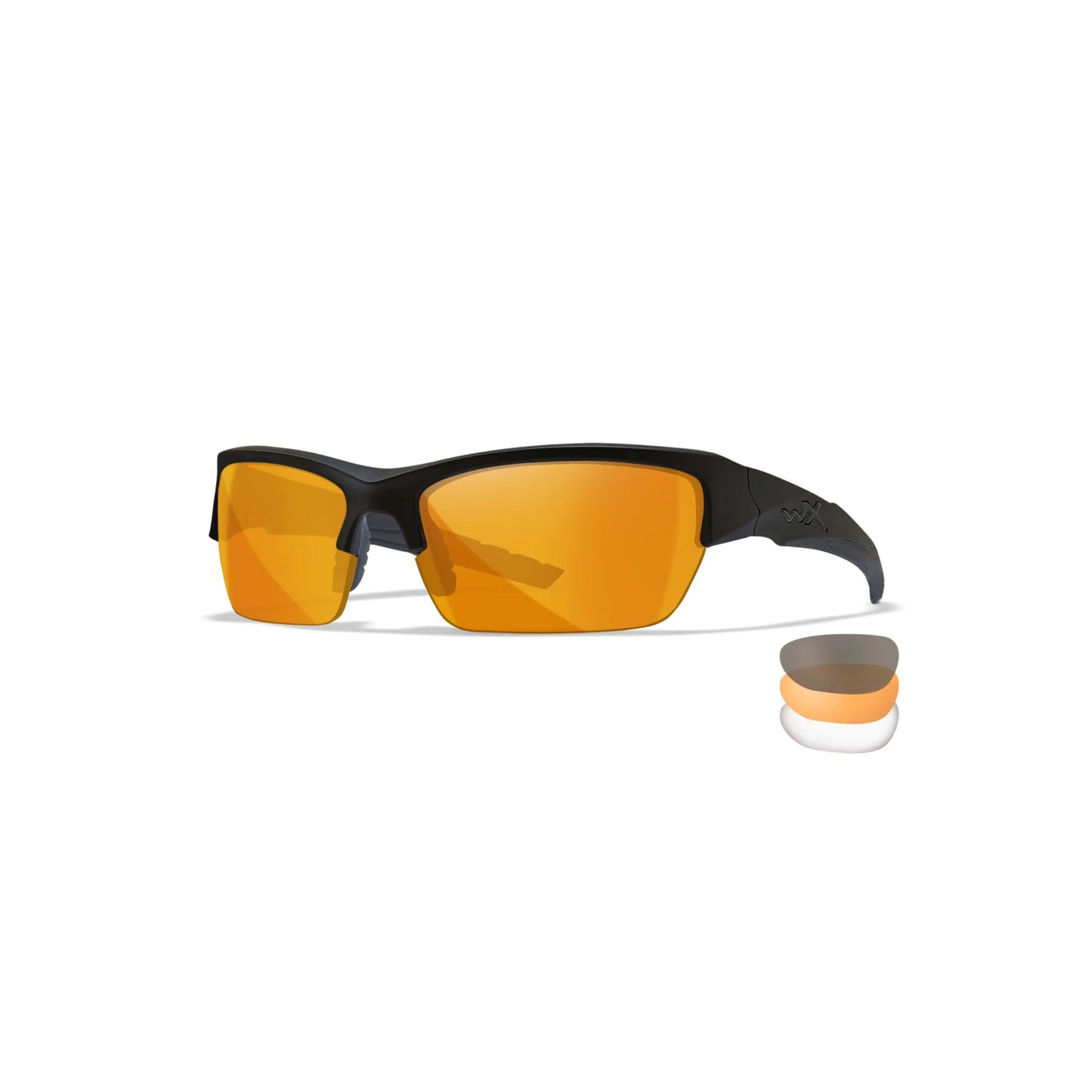 Очки баллистические Wiley X Valor 2.5 Clear/Grey/Light Rust Matte Black Frame
