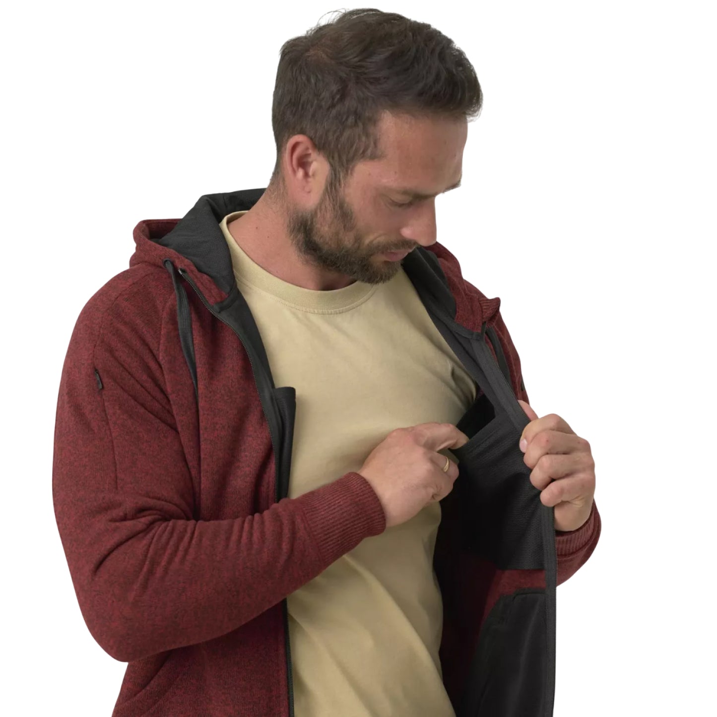 Кофта мужская Helikon-Tex Covert Tactical Hoodie (FullZip) Melange Blue