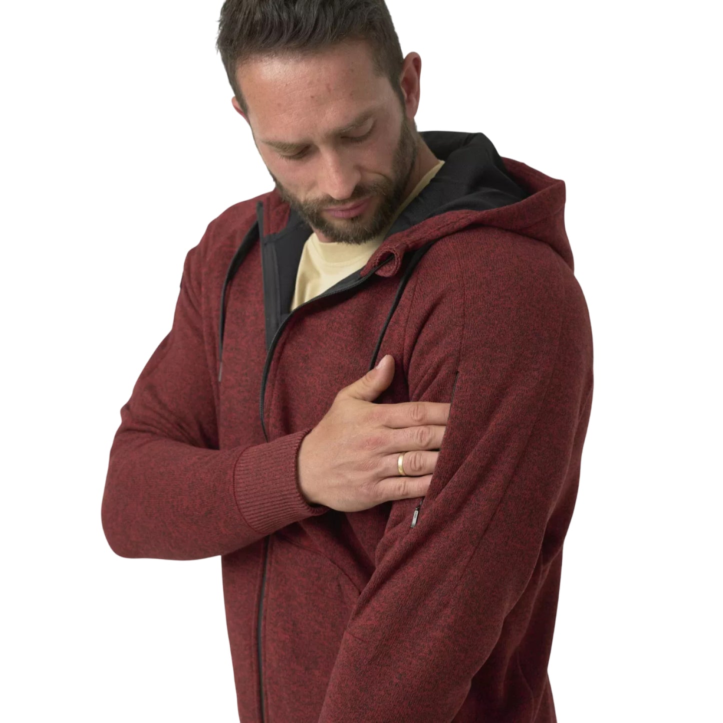 Кофта мужская Helikon-Tex Covert Tactical Hoodie (FullZip) Melange Blue