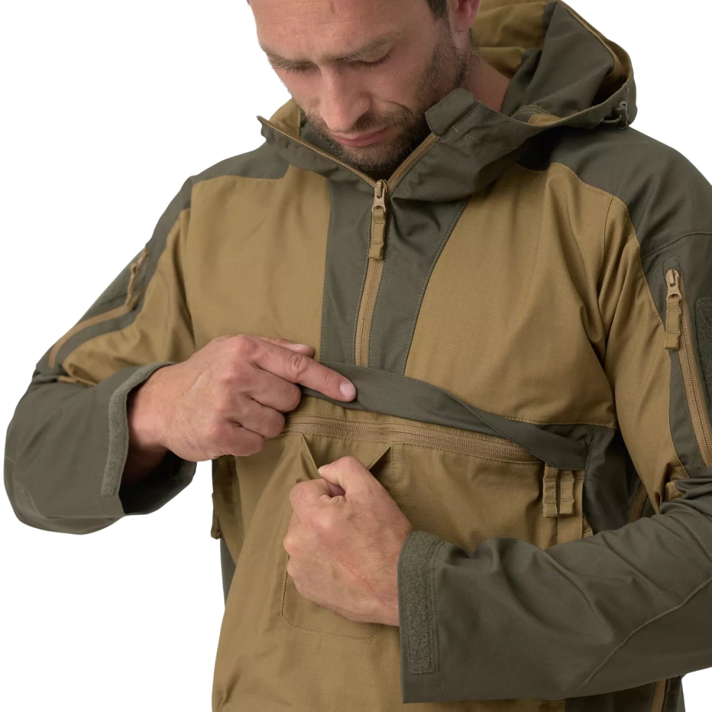 Куртка-анорак мужская Helikon-Tex Tracer Anorak Jacket - Polycotton Stretch Ripstop Black