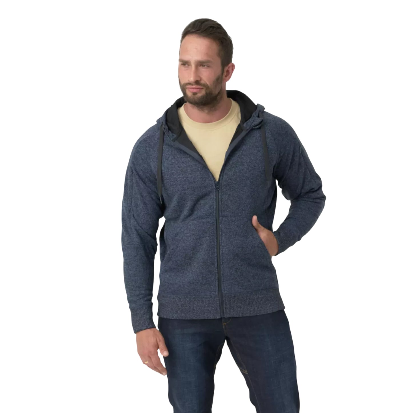 Кофта мужская Helikon-Tex Covert Tactical Hoodie (FullZip) Melange Blue