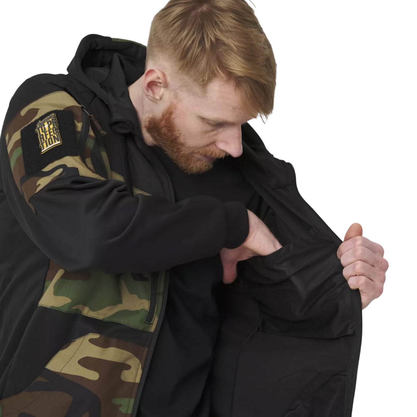 Толстовка Helikon-Tex Rouge Hoodie FullZip Black / MultiCam Black