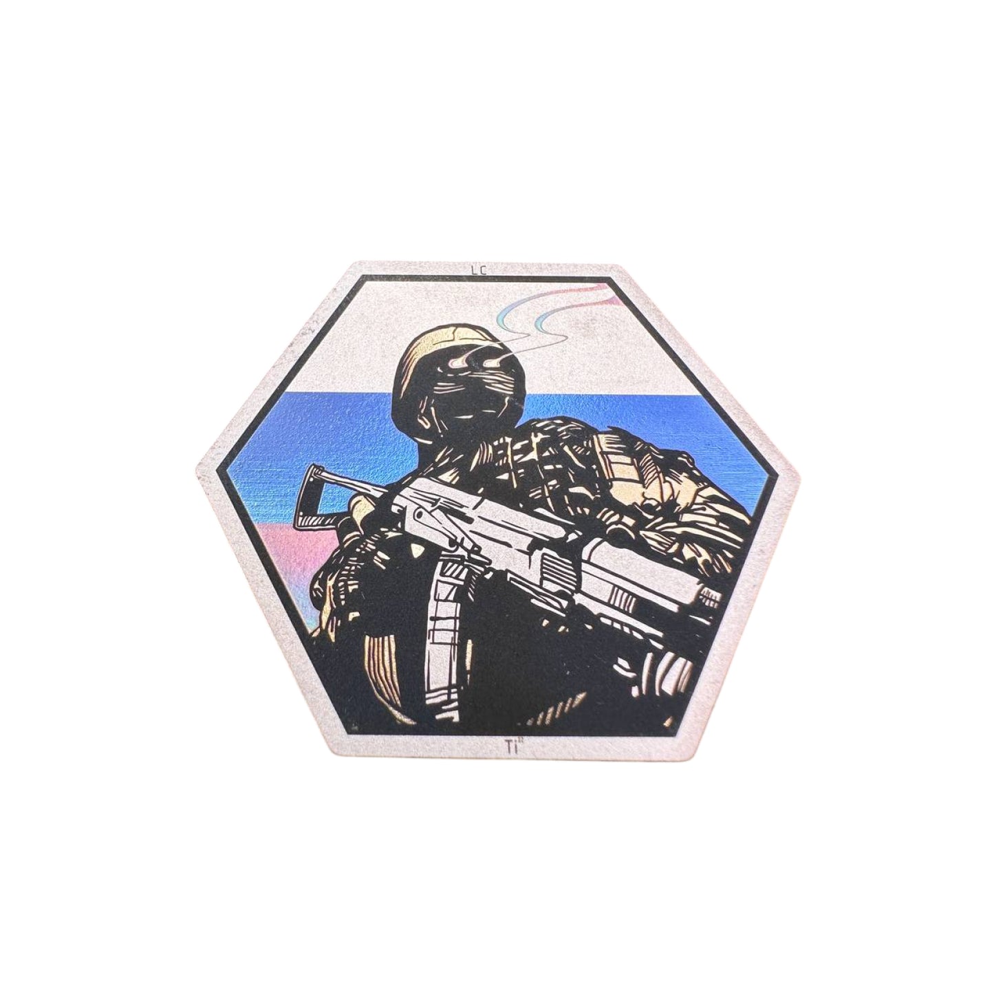 Патч титановый Lasercraft Солдат Multi