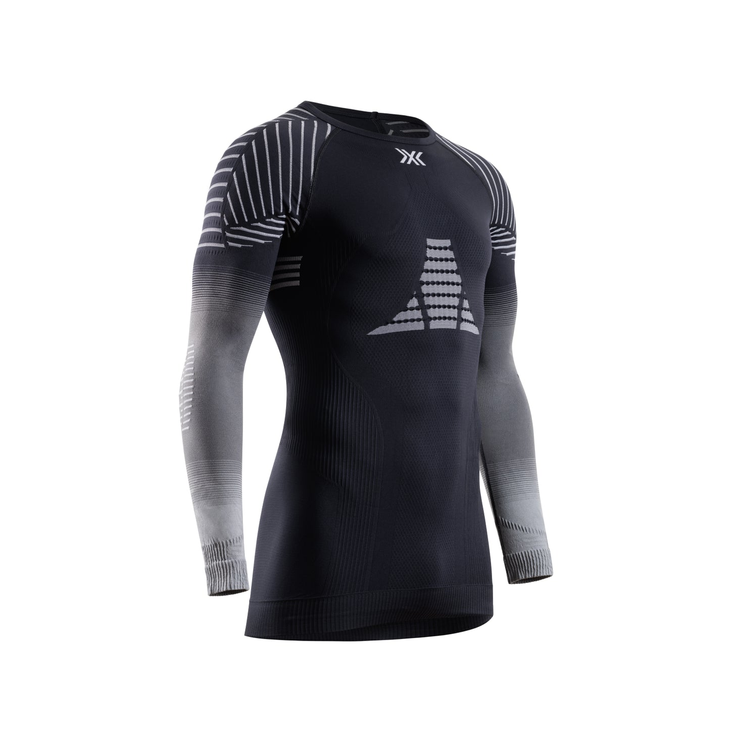 Футболка мужская X-Bionic Invent FX Shirt LSBlack/Grey/Light Grey