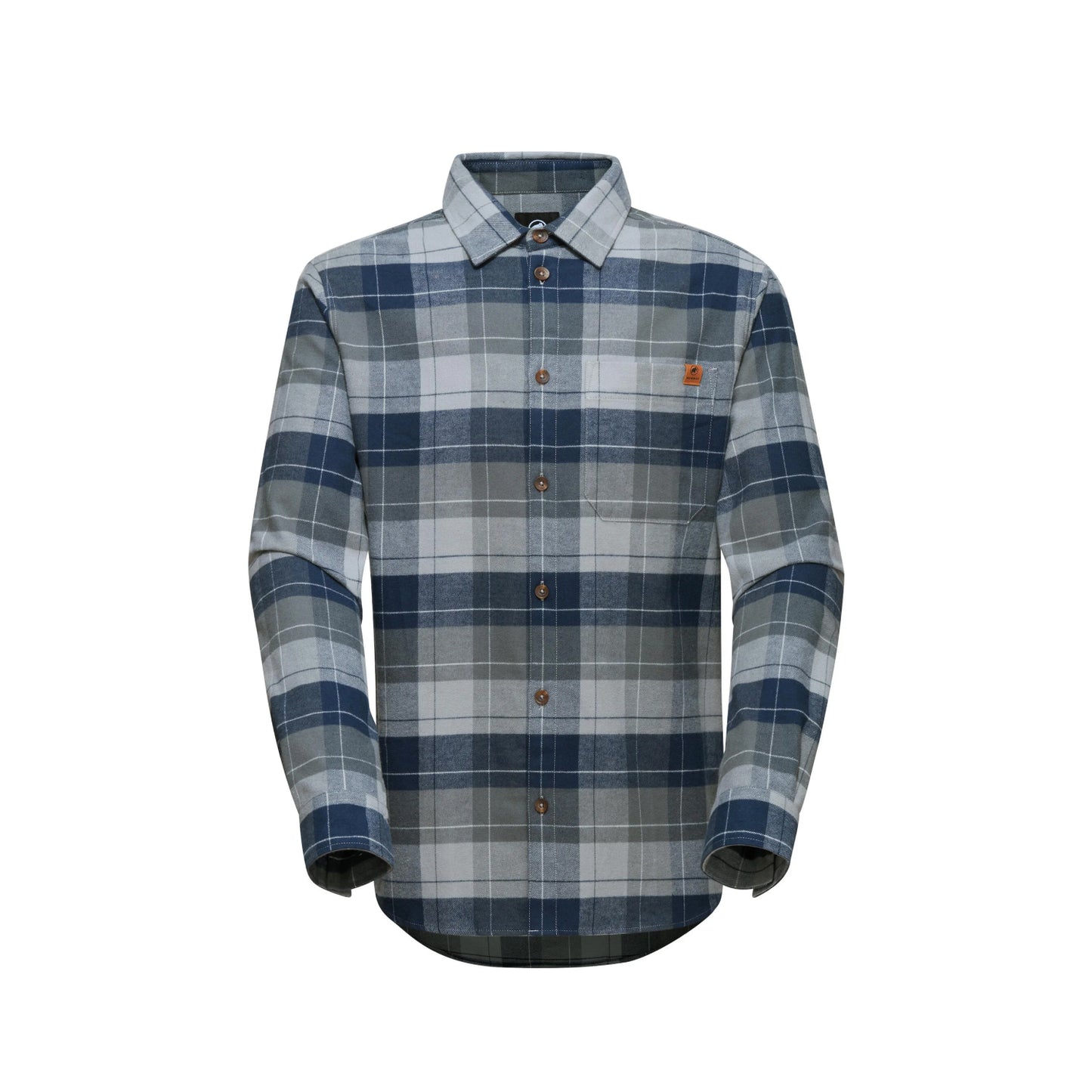 Рубашка мужская Mammut Trovat Longsleeve Shirt Steel/Marine