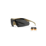 Очки баллистические Wiley X Vapor 2.5  Grey/Clear/Light Rust Tan Frame