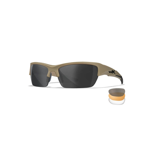 Очки баллистические Wiley X Valor 2.5  Clear/Grey/Light Rust Tan Frame