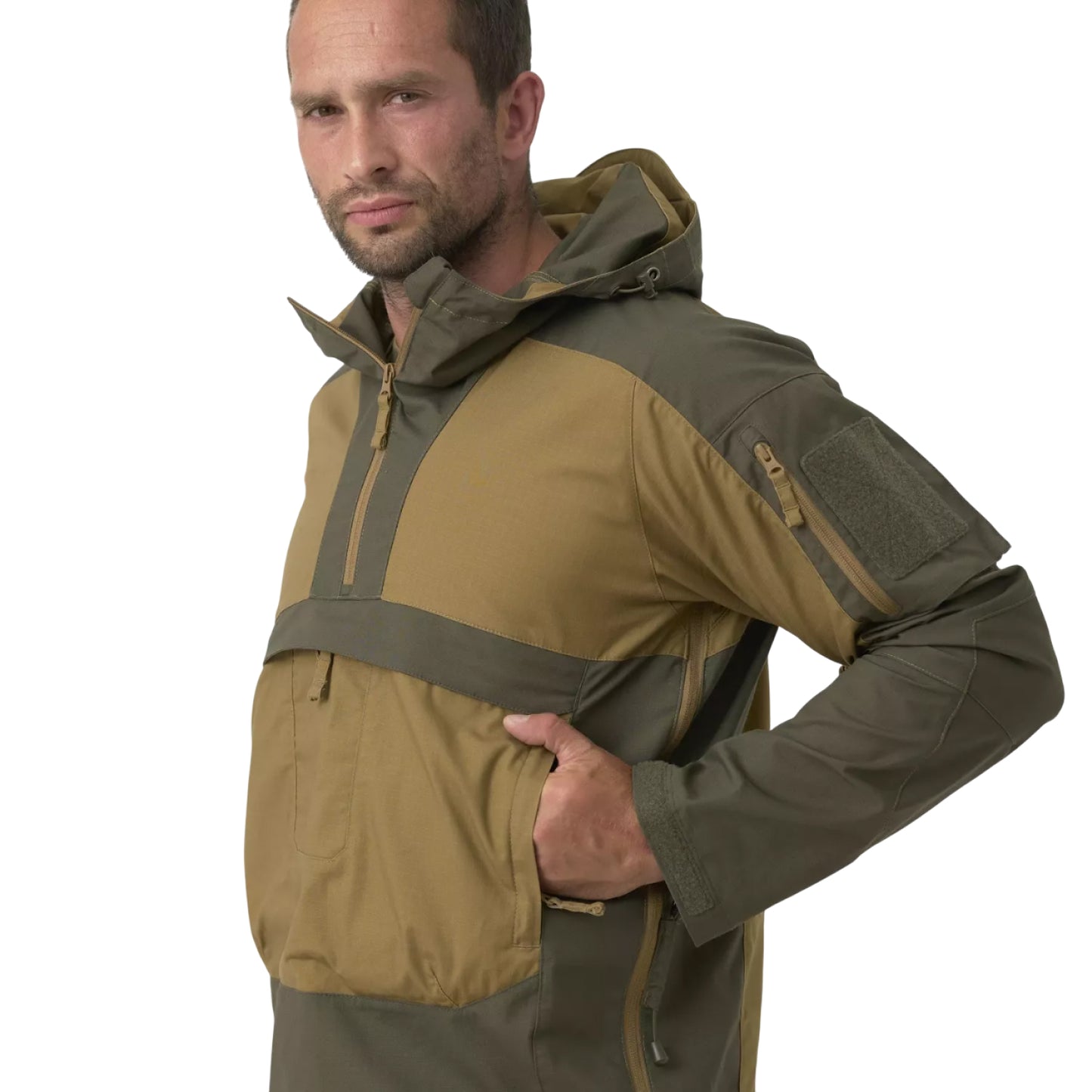 Куртка-анорак мужская Helikon-Tex Tracer Anorak Jacket - Polycotton Stretch Ripstop Black