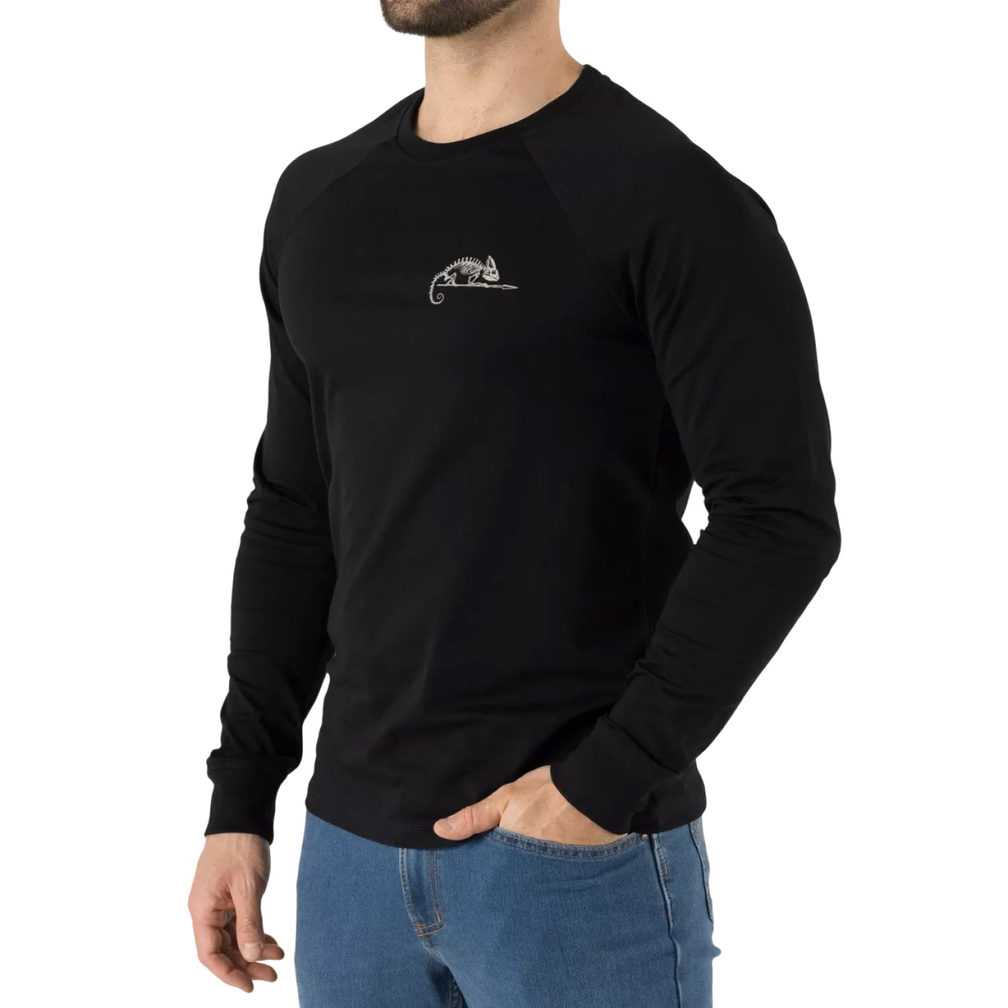 Лонгслив Helikon-Tex T-shirt Long Sleeve (Helikon-Tex Logo) Black