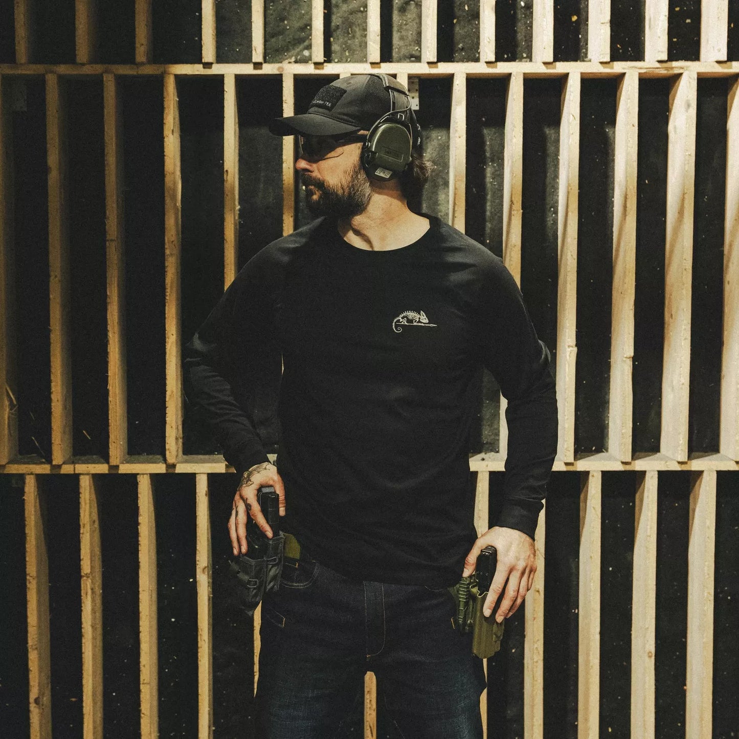 Лонгслив Helikon-Tex T-shirt Long Sleeve (Helikon-Tex Logo) Black