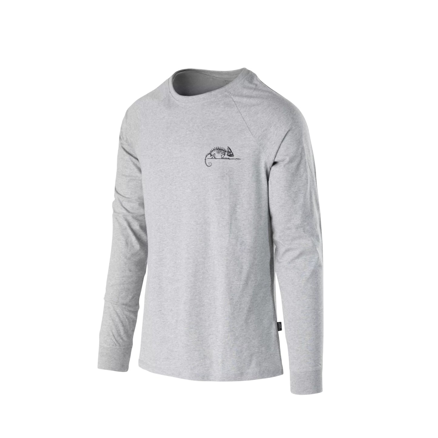 Лонгслив Helikon-Tex T-shirt Long Sleeve (Helikon-Tex Logo) Mid Grey Melange