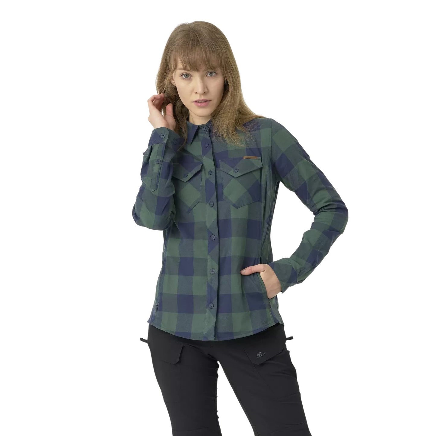 Рубашка женская Helikon-Tex Marigold Shirt Moss Green Checkered