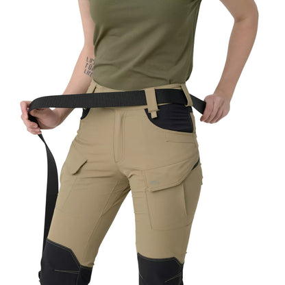 Брюки женские Helikon-Tex OTP (Outdoor Tactical Pants) - VersaStretch Khaki / Black