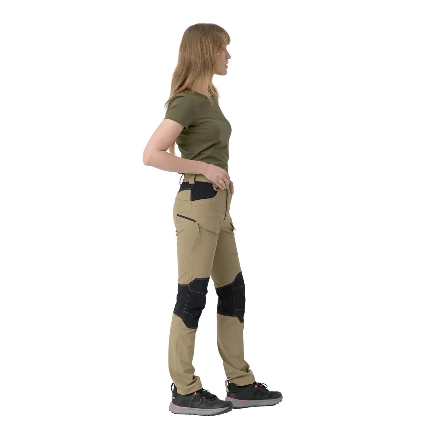 Брюки женские Helikon-Tex OTP (Outdoor Tactical Pants) - VersaStretch Khaki / Black