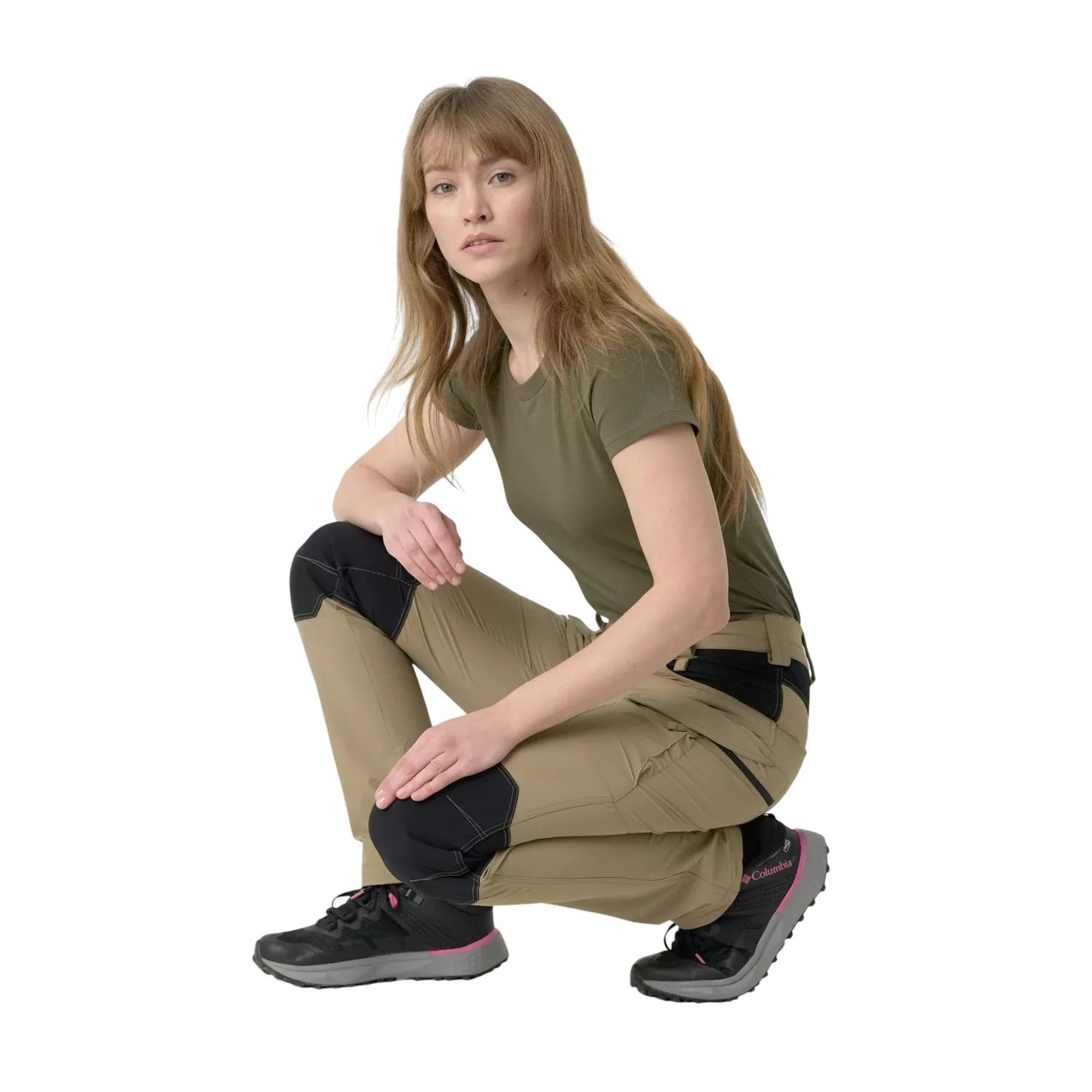 Брюки женские Helikon-Tex OTP (Outdoor Tactical Pants) - VersaStretch Khaki / Black
