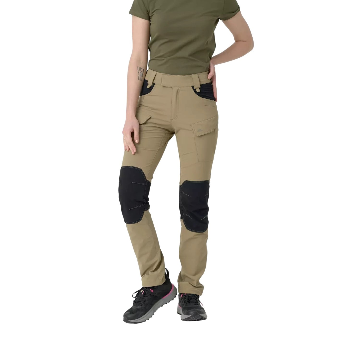 Брюки женские Helikon-Tex OTP (Outdoor Tactical Pants) - VersaStretch Khaki / Black