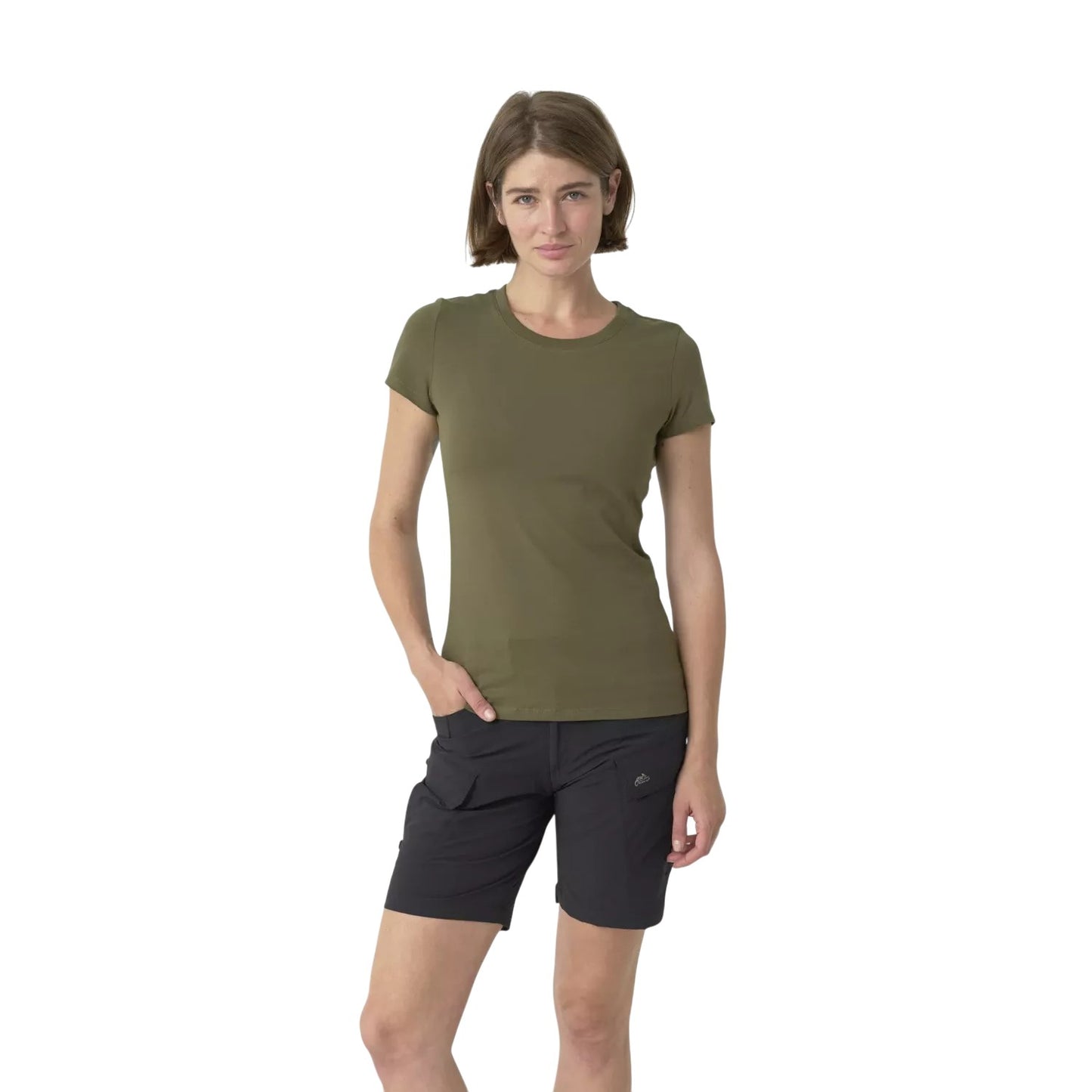 Футболка женская Helikon-Tex T-shirt Slim Organic Olive Green
