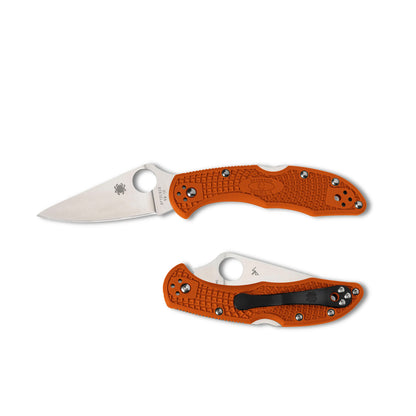 Нож Spyderco Delica 4 Lightweight Flat Ground Orange