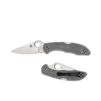Нож Spyderco Delica 4 Lightweight Flat Ground Gray