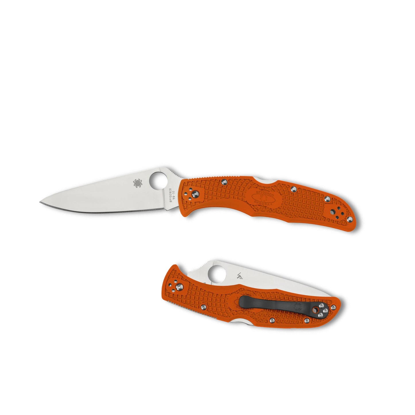Нож Spyderco Endura 4 Lightweight Flat Ground Orange