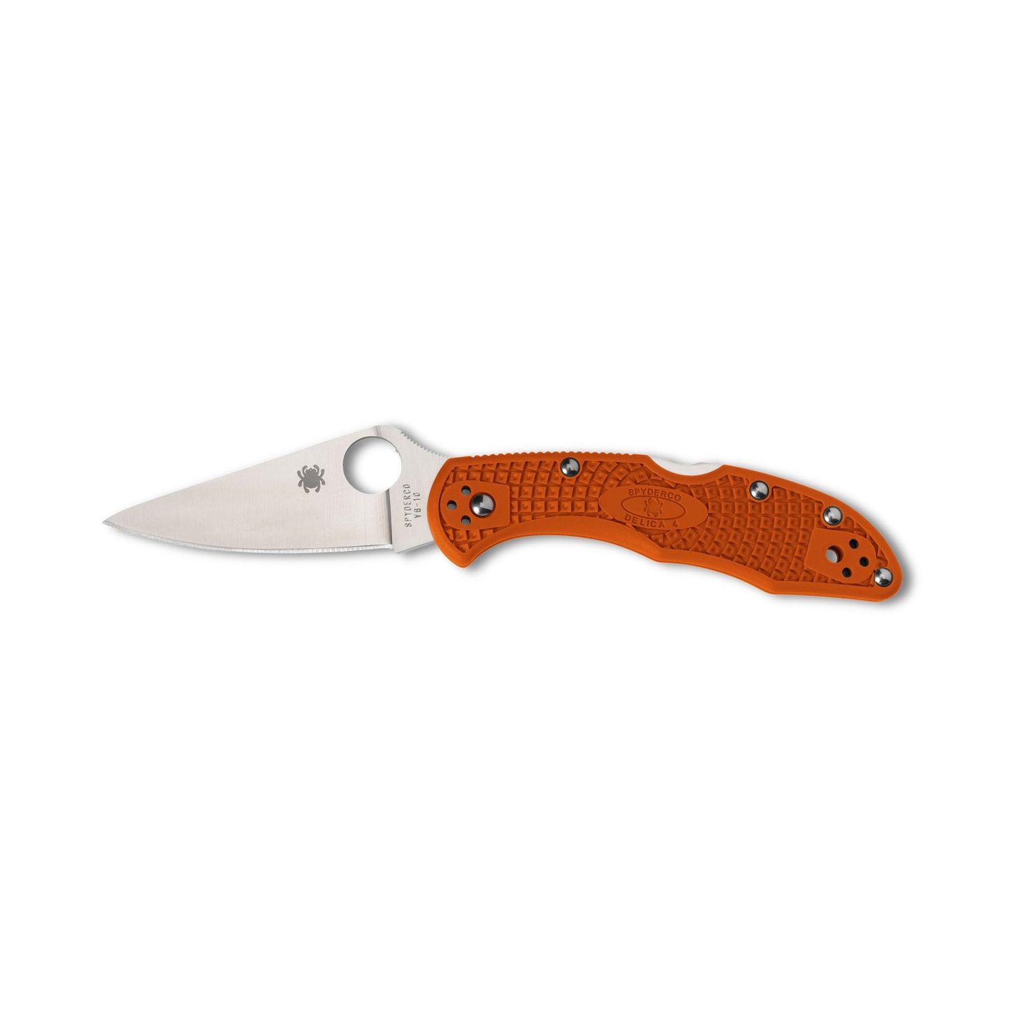 Нож Spyderco Delica 4 Lightweight Flat Ground Orange