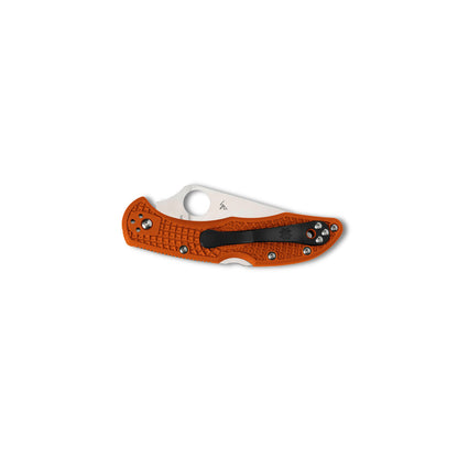 Нож Spyderco Delica 4 Lightweight Flat Ground Orange