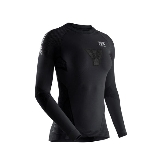 Лонгслив женский X-Bionic Invent 4.0 Running Shirt Lg Sl Black/Charcoal