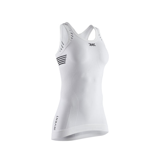 Футболка женская X-Bionic Invent 4.0 Lt Singlet Arctic White/Dolomite Grey